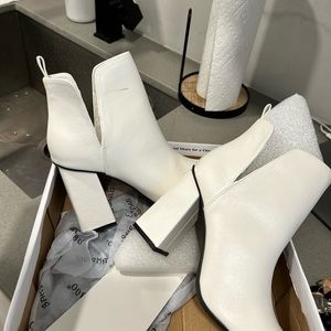 White Booties size 9